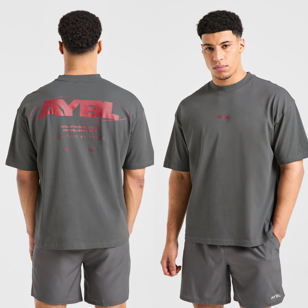 Streetwear Brand With A Logo - Rotes Logo Strength Fitness Brand T-Shirt
