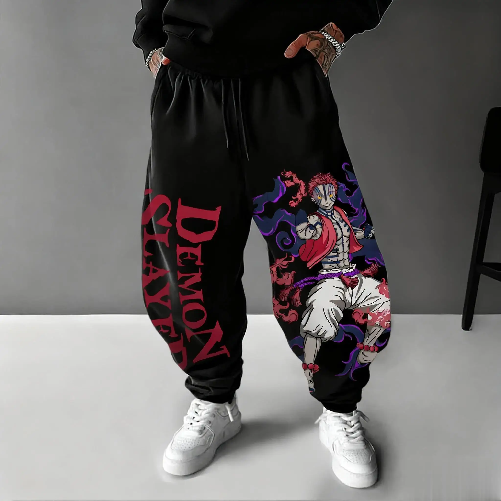 Streetwear Brand Hats - 2026 Demon Slayer Akaza Anime-Hose für