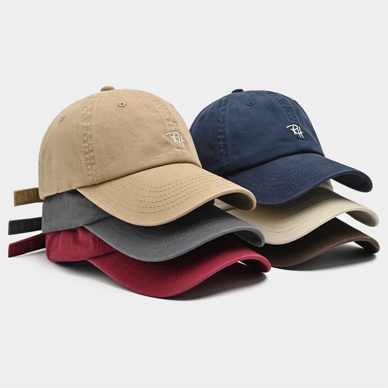 Streetwear Brand Hats - RH Buchstaben-Stickerei Baseballkappe Verstellbare Sommer-Freizeitmütze für