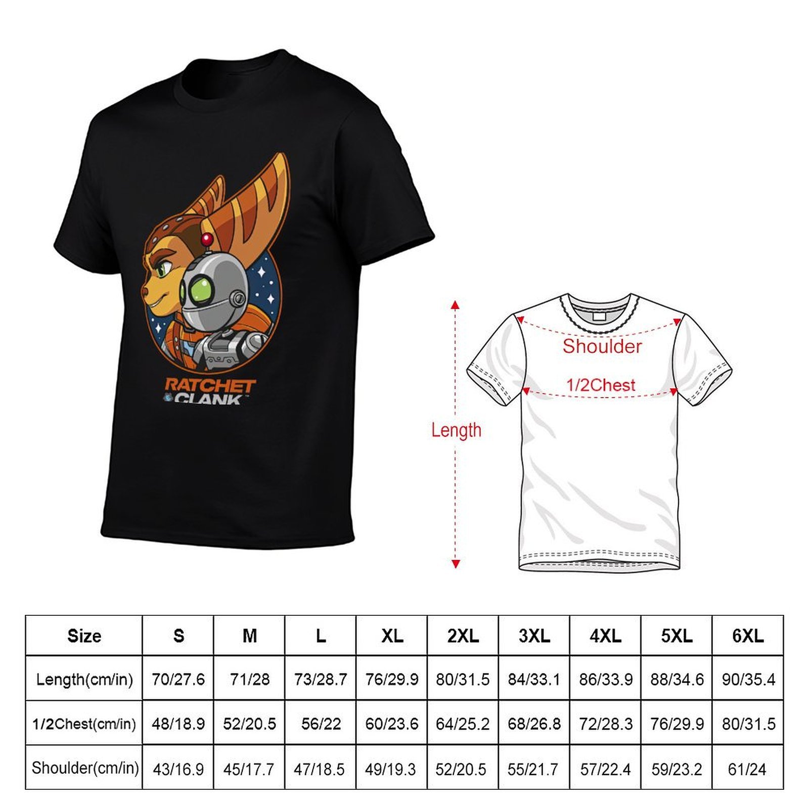 Ratchet and Clank Rift Apart H – Streetwear Brand T Shirt Bewertung und Preis